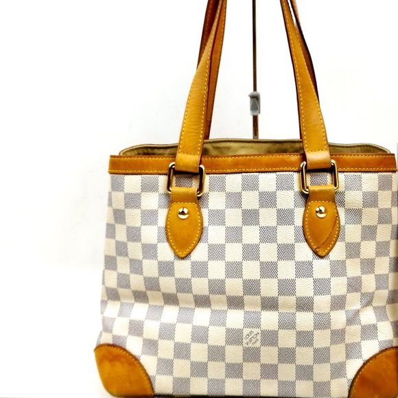 Louis Vuitton Hampstead PM White Damier Azur Tote Bag - Picture 2 of 14